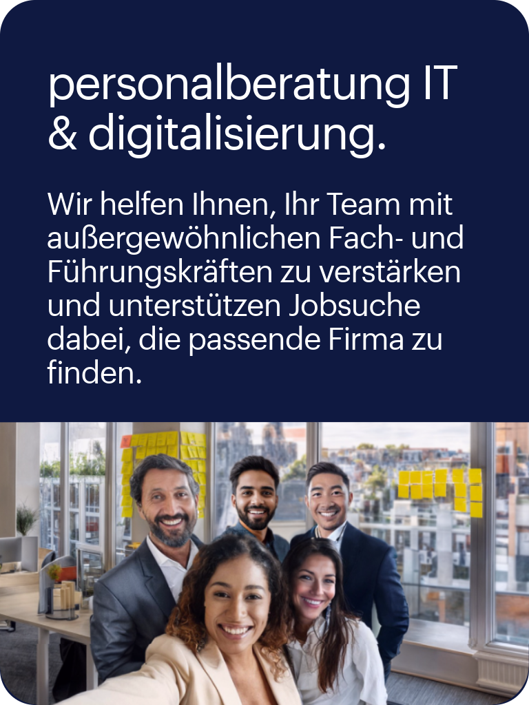 personalberatung IT und digitalisierung